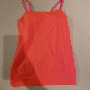 Under armour cross cross tank with built in bra